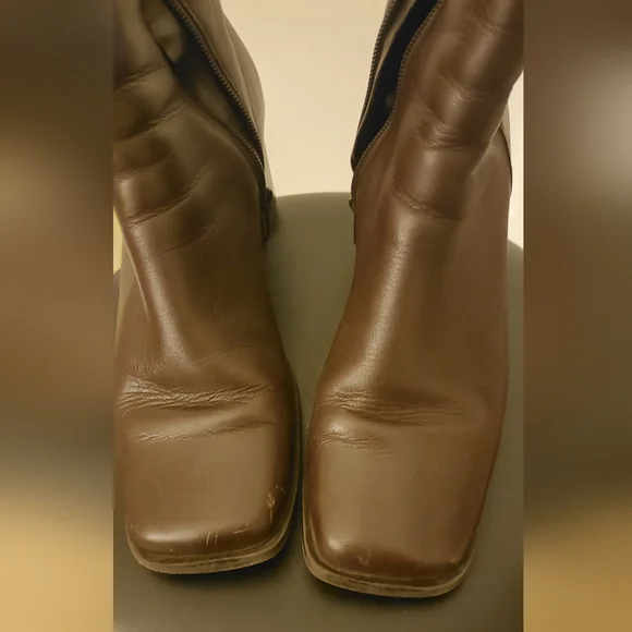 Chocolate brown boot (W) roomy 9.5 - Picture 5 of 11